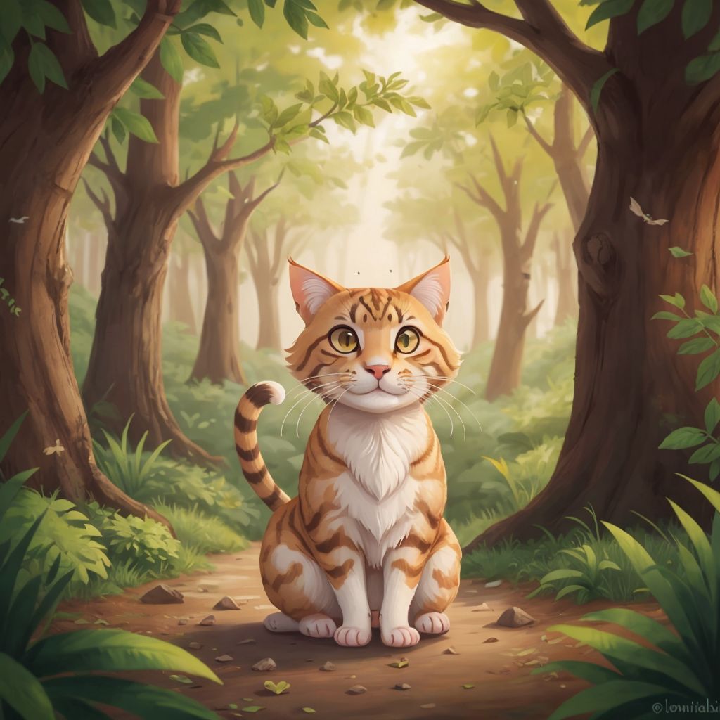 القط المغامر وتاج الغابة