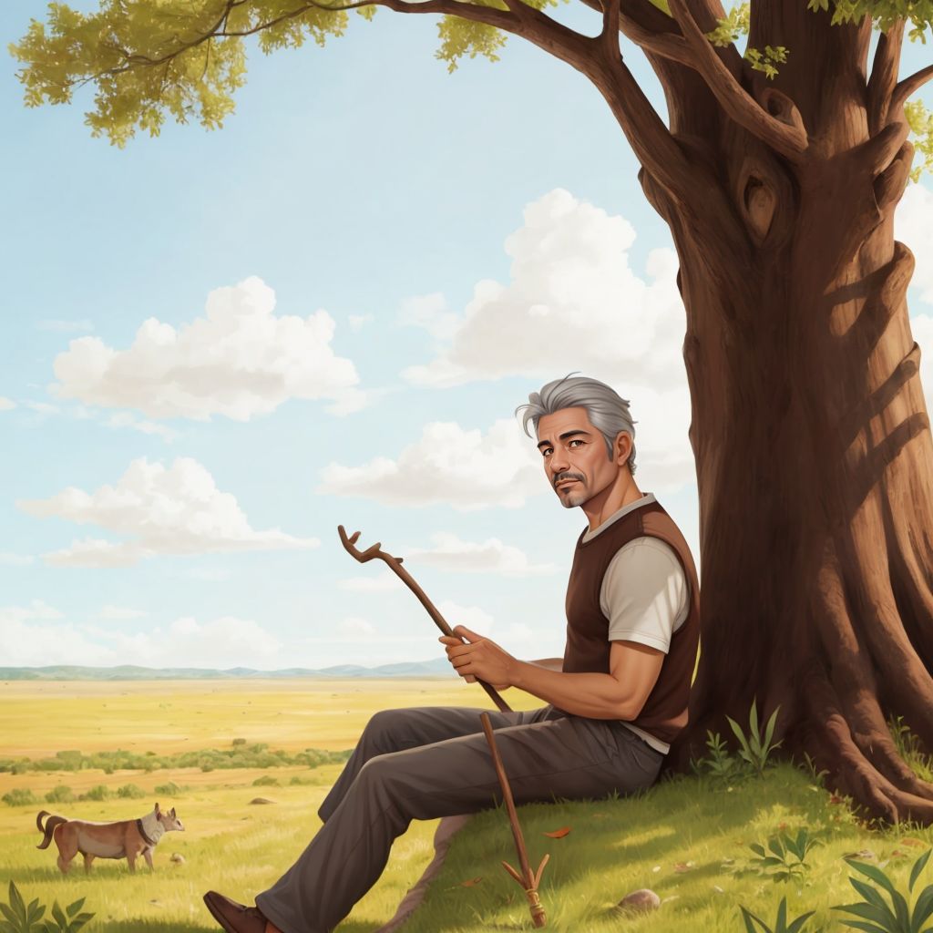 black man old and children