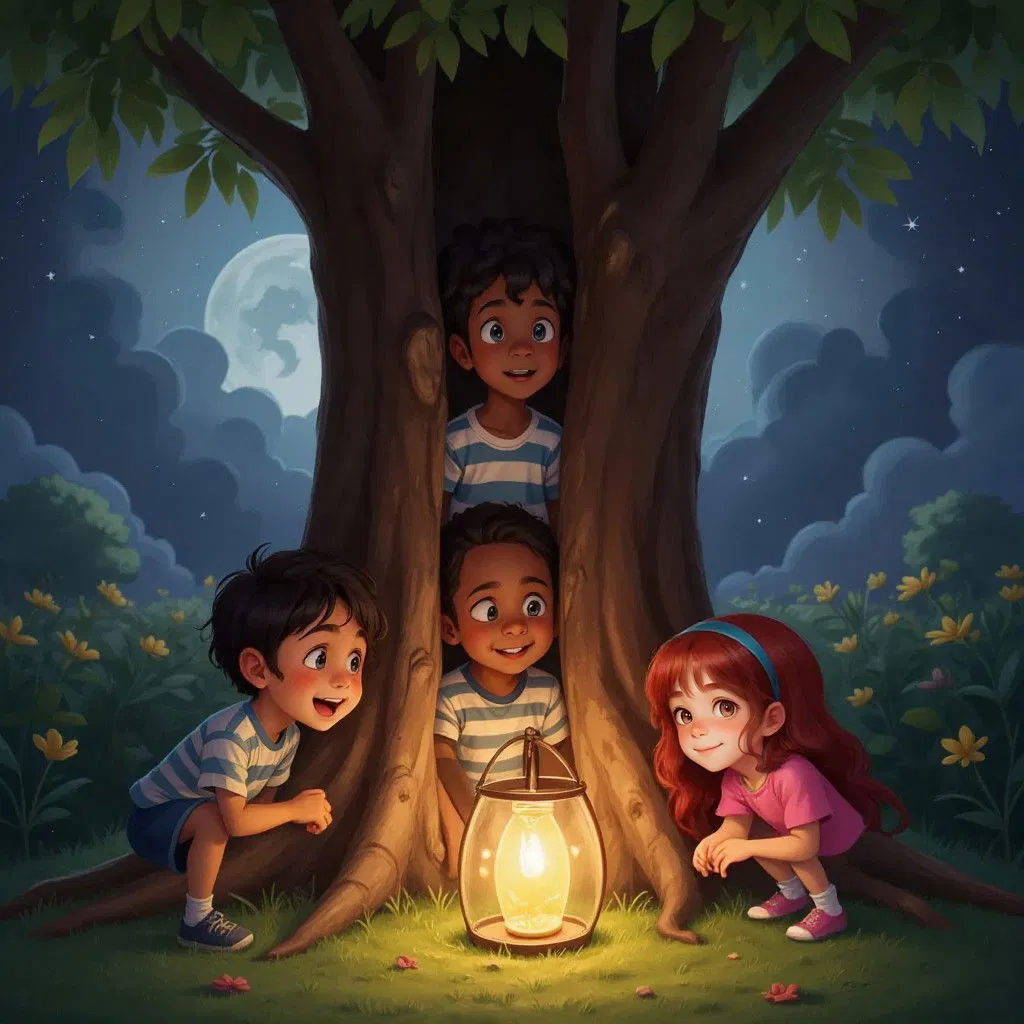 Les lutins de la forêt et la Lanterne Magique