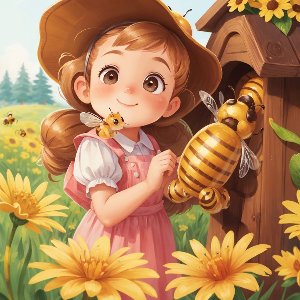 lilee the bee flies over Canada to see the wonders