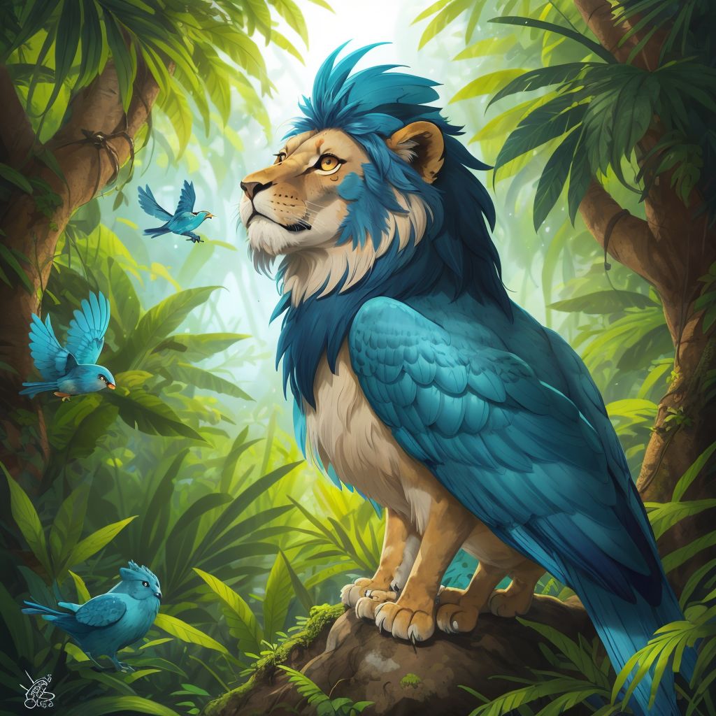 The lion and the bird