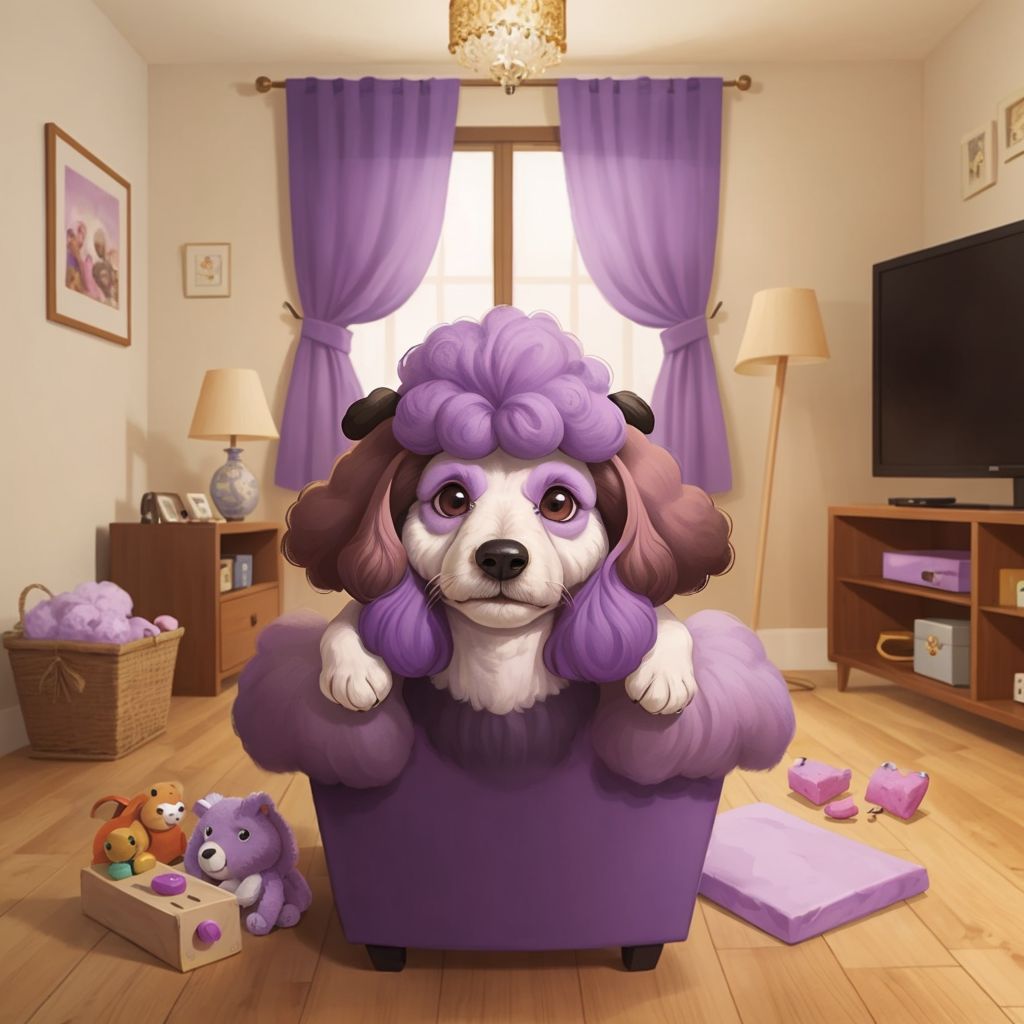 Zoodle Moodle the Purple Poodle